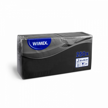 Ubrousky 33x33 2vr.250ks-černá