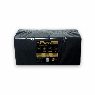 W SOFT-Ubrousky 24x24 černé